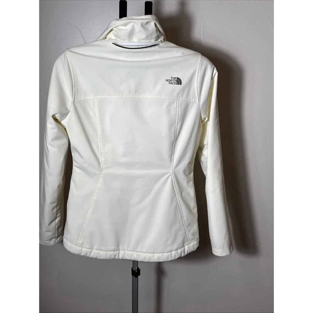 THE NORTH FACE Filled Ivory/Cream Jacket Primaloft Small Full Zip Windwall - Picture 6 of 11